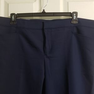 IN THE NAVY...NWT, CHAPS, 18W SHORT LENGTH, SLIMMING, PANTS